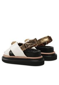 Kurt Geiger Klapki 225-Orson Cross Strap Sandal 9992241109 Écru #5
