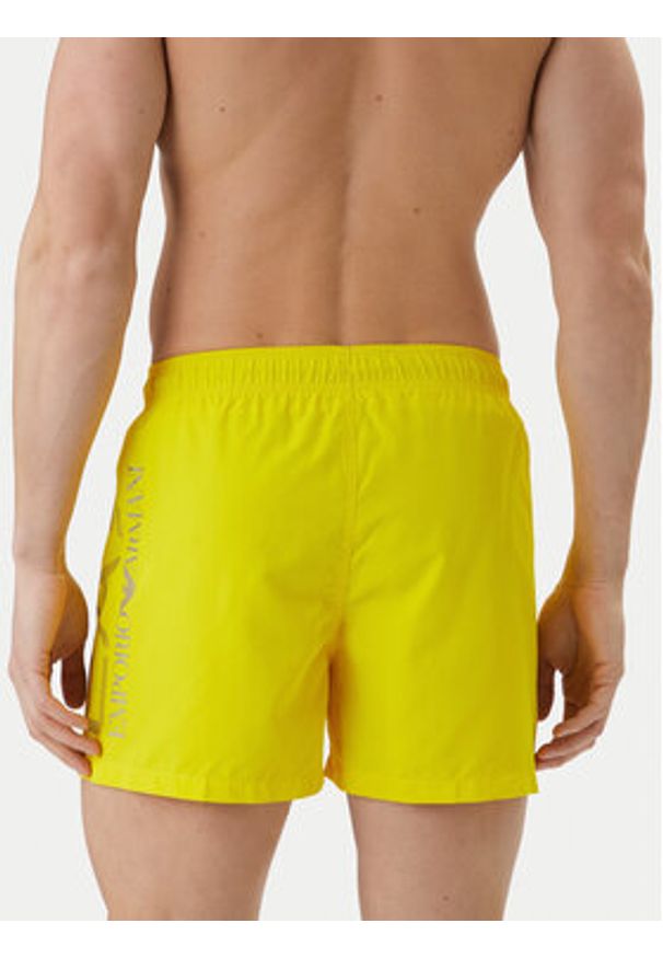 EA7 Emporio Armani Szorty kąpielowe 7M002001 AF14497 M2004 Żółty Regular Fit. Kolor: żółty. Materiał: syntetyk