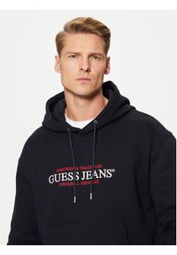 Guess Jeans Bluza M4YQ23 K9V31 Granatowy Regular Fit. Kolor: niebieski. Materiał: bawełna #4