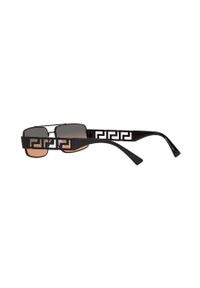 VERSACE - Versace okulary przeciwsłoneczne męskie kolor czarny. Kształt: prostokątne. Kolor: czarny #5