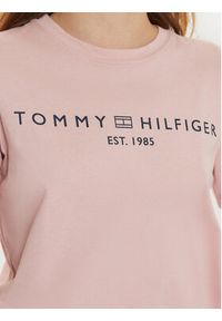 TOMMY HILFIGER - Tommy Hilfiger T-Shirt WW0WW40276 Różowy Regular Fit. Kolor: różowy. Materiał: bawełna #5