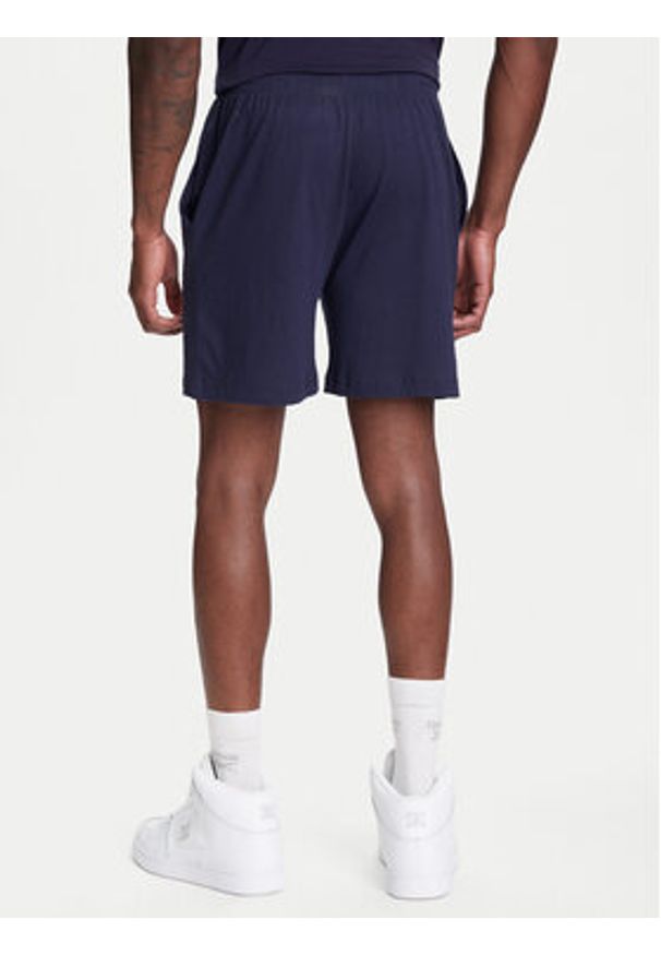 Kappa Szorty materiałowe Logo Korpo Cabas 303HZE0 Granatowy Regular Fit. Kolor: niebieski. Materiał: bawełna