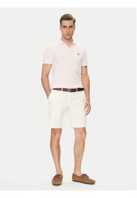 TOMMY HILFIGER - Tommy Hilfiger Polo MW0MW33167 Różowy Regular Fit. Typ kołnierza: polo. Kolor: różowy. Materiał: bawełna