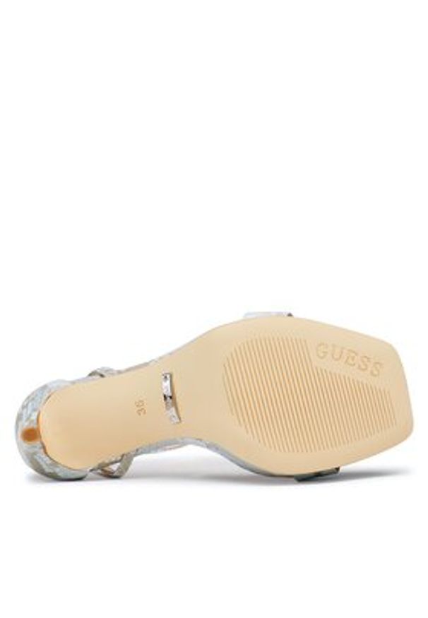 Guess Sandały Zoila FL5ZOI LEP03 Niebieski. Kolor: niebieski. Materiał: skóra