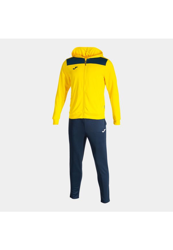 Dres Joma Phoenix II. Kolor: niebieski, wielokolorowy, żółty. Materiał: dresówka. Sport: fitness, piłka nożna