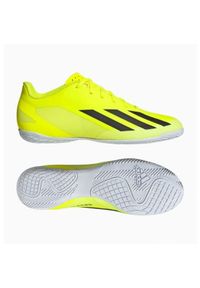 Adidas - Buty adidas X Crazyfast Club In IF0722 żółte. Kolor: żółty. Materiał: materiał, guma. Szerokość cholewki: normalna. Sport: piłka nożna