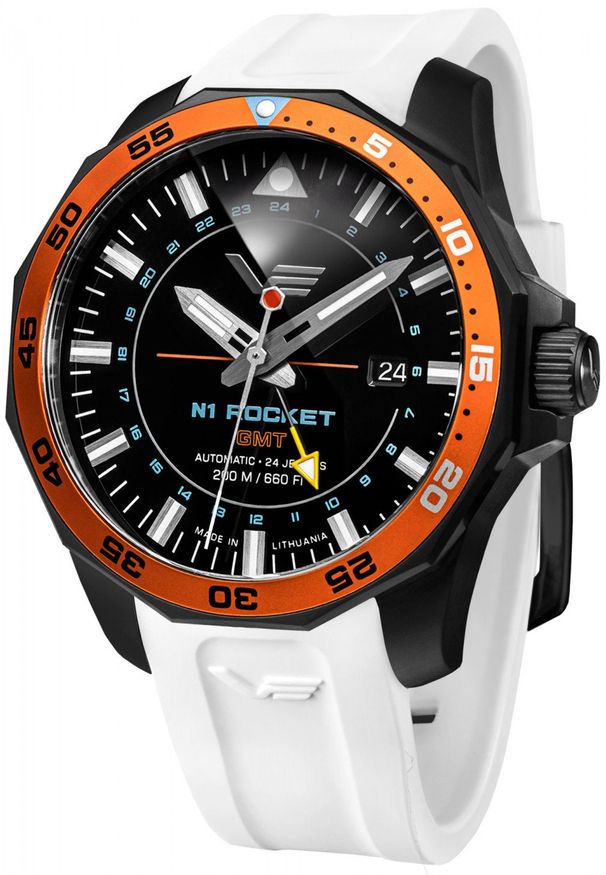 Zegarek męski Vostok Europe NH34-225C714SW biały. Kolor: biały