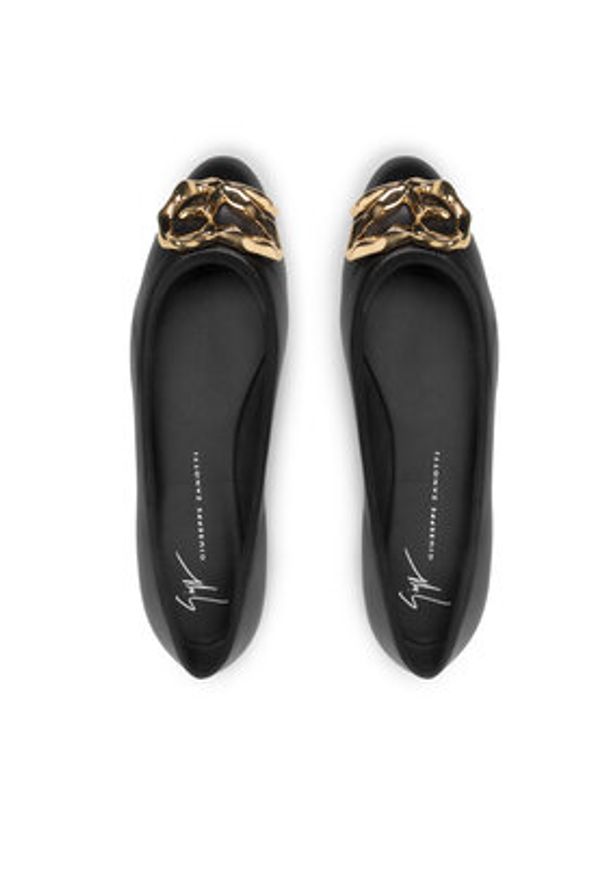 Giuseppe Zanotti - GIUSEPPE ZANOTTI Baleriny E260007 001 Czarny. Kolor: czarny. Materiał: skóra