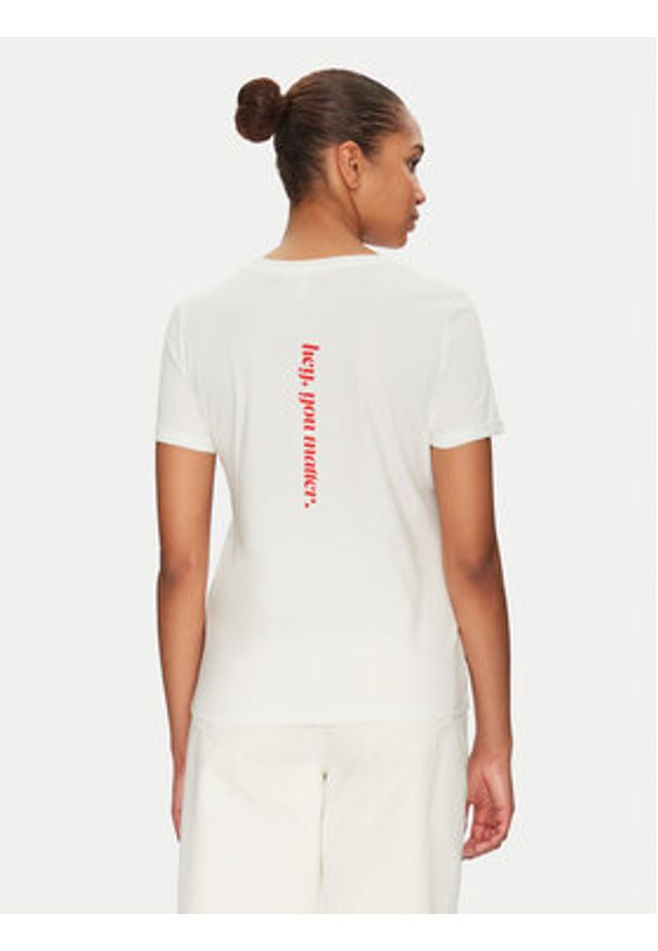Vero Moda T-Shirt Blair 10325914 Biały Regular Fit. Kolor: biały. Materiał: bawełna