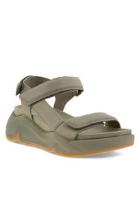 ecco - Sandały ECCO CHUNKY SANDAL 20332301023 Green. Kolor: zielony. Materiał: skóra #1