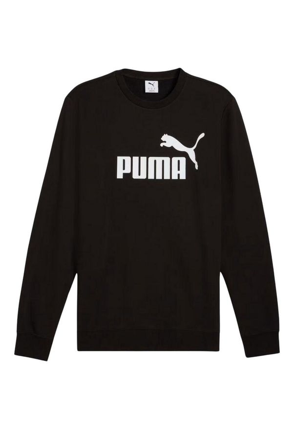 Puma - Męska Bluza Z Okrągłym Dekoltem ESS No.1 Logo. Kolor: czarny