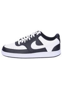 Buty do chodzenia męskie Nike Court Vision Low. Zapięcie: sznurówki. Kolor: czarny, biały, wielokolorowy. Materiał: skóra, materiał, syntetyk, tkanina, guma. Szerokość cholewki: normalna. Model: Nike Court. Sport: turystyka piesza