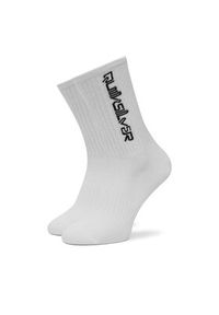 Quiksilver Zestaw 3 par wysokich skarpet męskich AS_QUIKSILVER_100W_SS25 (3-PACK) Biały. Kolor: biały. Materiał: materiał, bawełna #3