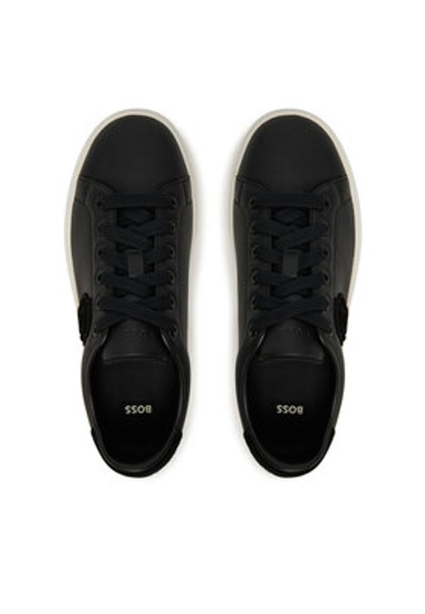 BOSS Sneakersy Kieran 50548277 Czarny. Kolor: czarny. Materiał: skóra
