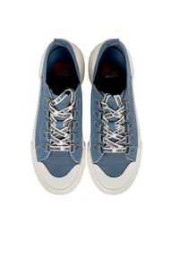 Love Moschino Trampki | JA15022G1LIYI | Kobieta | Niebieski. Okazja: na co dzień, na spacer. Kolor: niebieski. Materiał: tkanina, skóra. Sezon: lato. Styl: casual