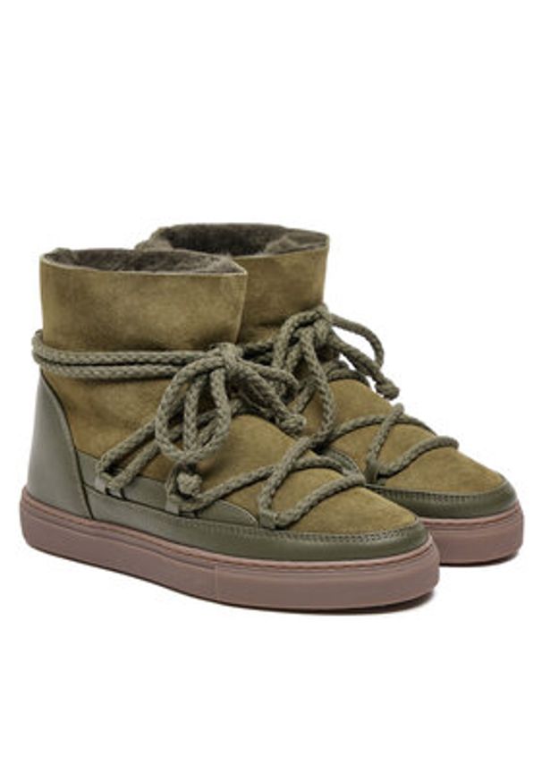 Inuikii Śniegowce Classic 75202-005 Khaki. Kolor: brązowy. Materiał: zamsz, skóra