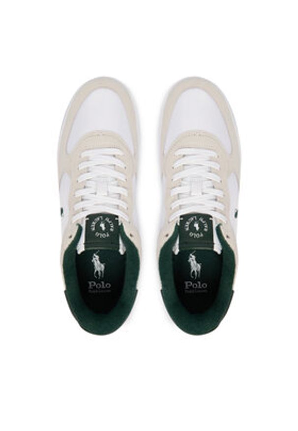 Polo Ralph Lauren Sneakersy 809P01625002 Beżowy. Kolor: beżowy. Materiał: skóra