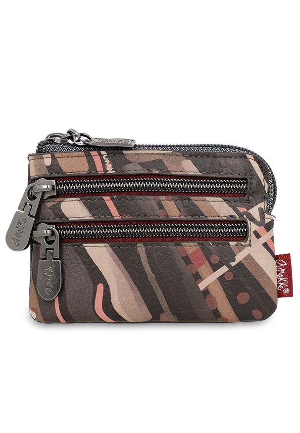 Brązowy Damski Portfel Anekke Edycja Limitowana. Kolor: brązowy. Wzór: aplikacja