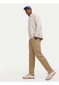 Jack & Jones Chinosy Kane 12268490 Brązowy Regular Fit. Kolor: brązowy. Materiał: bawełna #8