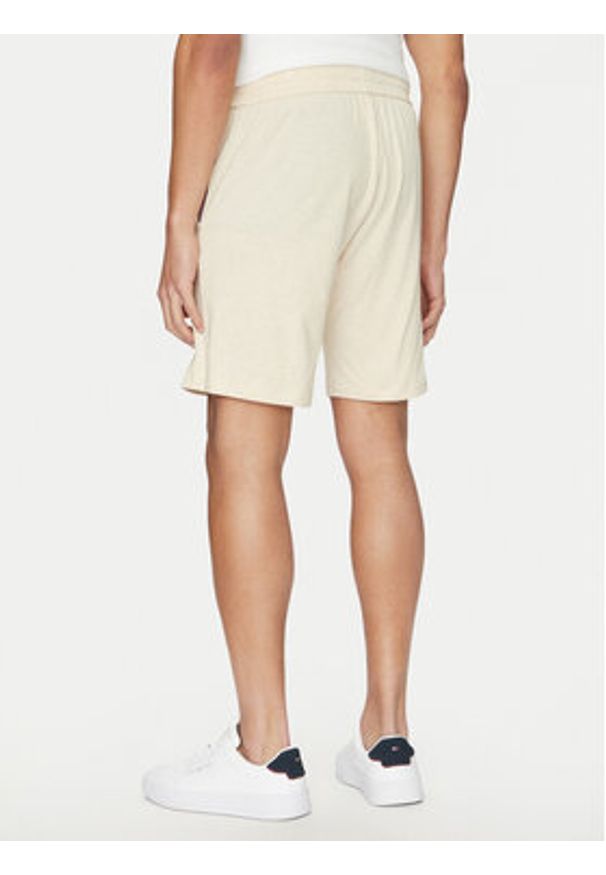 TOMMY HILFIGER - Tommy Hilfiger Szorty sportowe UM0UM03364 Beżowy Regular Fit. Kolor: beżowy. Materiał: bawełna. Styl: sportowy