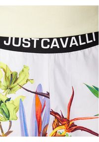 Just Cavalli Szorty sportowe 74OBD38F Biały Regular Fit. Kolor: biały. Materiał: bawełna. Styl: sportowy
