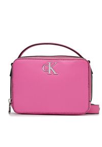 Calvin Klein Jeans Torebka Minimal Monogram Camera Bag18 K60K610683 Różowy. Kolor: różowy. Materiał: skórzane