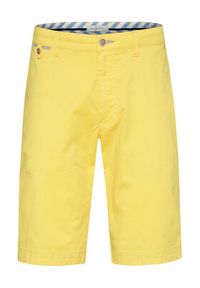 Bugatti Szorty materiałowe 4979 36440 Żółty Slim Fit. Kolor: żółty. Materiał: materiał #5