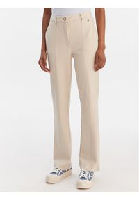 Guess Spodnie materiałowe W6RB11 KCMU2 Beżowy Straight Leg. Kolor: beżowy. Materiał: syntetyk #1