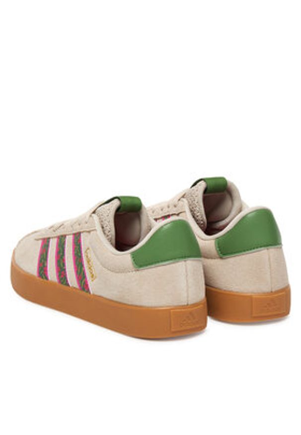 Adidas - adidas Sneakersy Vl Court 3.0 KI3355 Beżowy. Kolor: beżowy. Materiał: skóra, zamsz