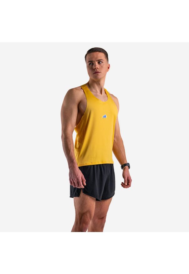 Tank top DZIK® PRO RUN żółty. Kolor: żółty. Materiał: materiał. Sport: bieganie