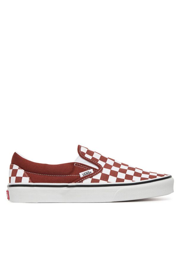 Vans Tenisówki Classic Slip-On VN000DAHFSB1 Bordowy. Zapięcie: bez zapięcia. Kolor: czerwony. Materiał: materiał