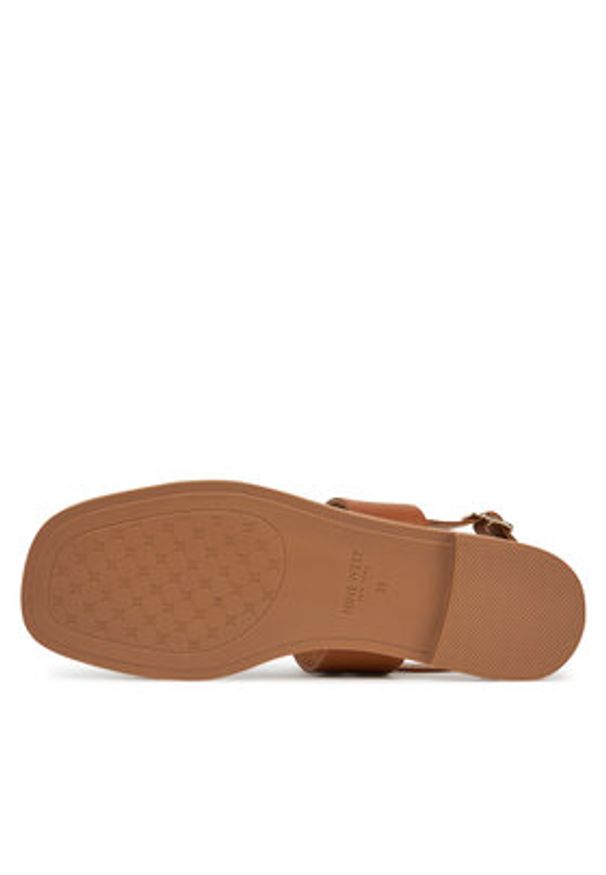Nine West Sandały 678322-CCC Brązowy. Kolor: brązowy. Materiał: skóra