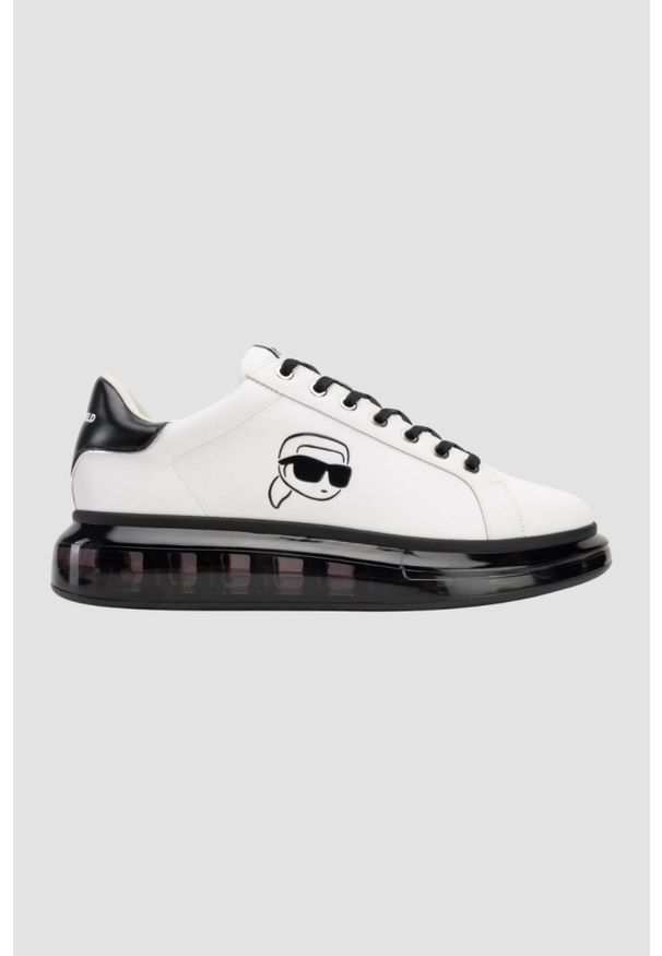 Karl Lagerfeld - KARL LAGERFELD Białe sneakersy męskie KAPRI KUSHION Outline NFT, Rozmiar 41. Kolor: biały