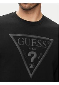 Guess Bluza M6YQ37 K4103 Czarny Slim Fit. Kolor: czarny. Materiał: bawełna #5