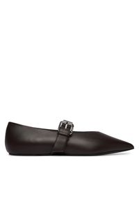 Weekend Max Mara Baleriny 2615521054650 Brązowy. Kolor: brązowy. Materiał: skóra #1