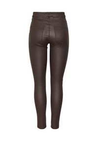 Vero Moda Curve Spodnie materiałowe Sophia 10281185 Brązowy Skinny Fit. Kolor: brązowy. Materiał: wiskoza
