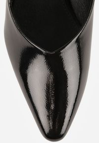 Renee - Czarne Eleganckie Czółenka Vices na Klepsydrze ze Skórzaną Wkładką Dedvire. Okazja: na ślub cywilny, na wesele. Kolor: czarny. Materiał: skóra. Obcas: na obcasie. Styl: elegancki. Wysokość obcasa: średni #2