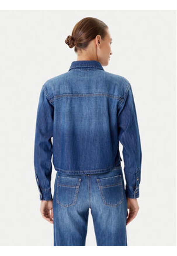Guess Jeans Koszula jeansowa W5YH0D D5M8A Granatowy Regular Fit. Kolor: niebieski. Materiał: jeans