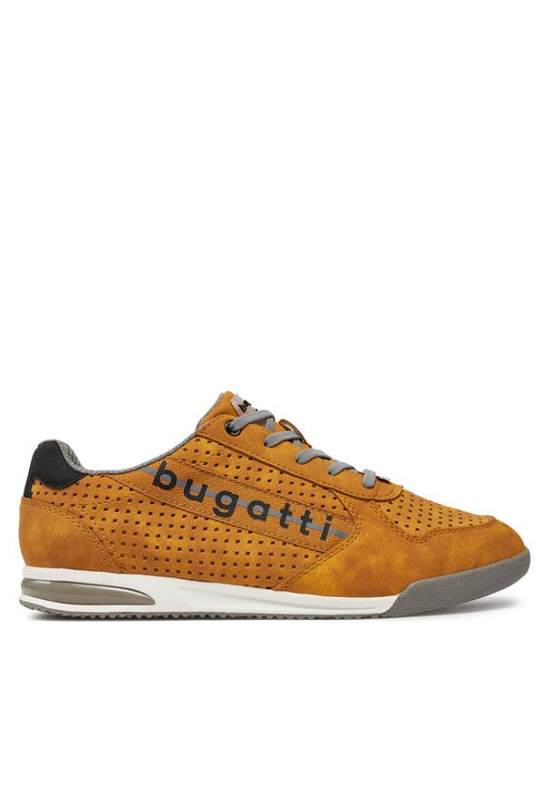 Bugatti Sneakersy 321A38015000 Żółty. Kolor: żółty. Materiał: skóra, zamsz