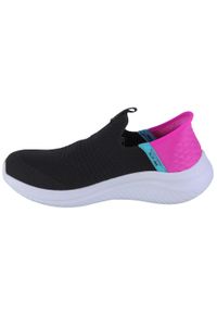 skechers - Buty sportowe Sneakersy dziewczęce, Slip-Ins Ultra Flex 3.0 - Fresh Time. Kolor: czarny. Sport: turystyka piesza