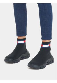 Tommy Jeans Sneakersy Tjw Sock Boot EN0EN02446 Czarny. Kolor: czarny #5
