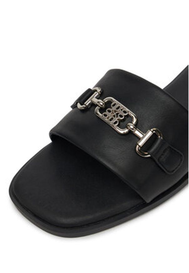 Nine West Klapki 678322-84 Czarny. Kolor: czarny. Materiał: materiał, syntetyk