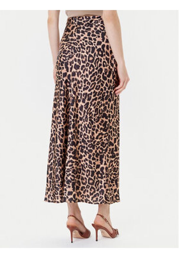 Guess Spódnica midi W5YD55 WF1T2 Brązowy Regular Fit. Kolor: brązowy. Materiał: syntetyk