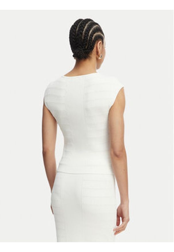 Guess Bluzka W5YR12 Z0130 Biały Regular Fit. Kolor: biały. Materiał: syntetyk
