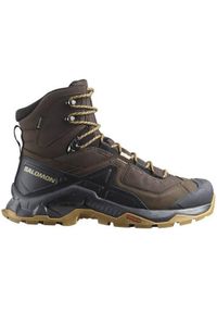salomon - Buty trekkingowe męskie Salomon quest element gore-tex. Wysokość cholewki: za kostkę. Zapięcie: sznurówki. Kolor: zielony. Materiał: guma, syntetyk, tkanina, materiał. Szerokość cholewki: normalna. Technologia: Gore-Tex. Sport: turystyka piesza