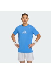 Adidas - Koszulka Tennis Category Graphic. Kolor: niebieski. Technologia: ClimaCool (Adidas). Sport: tenis #1