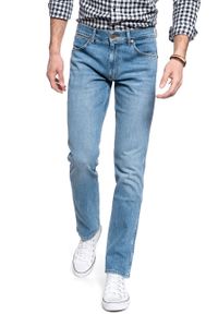 Wrangler - WRANGLER SPODNIE MĘSKIE GREENSBORO MID SUMMER BLUE W15QV712Z 112127106