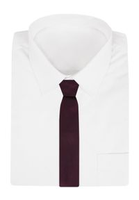Męski Krawat - Chattier - Bordowy z Mikrostrukturą Tkaniny. Kolor: czerwony. Materiał: tkanina. Styl: elegancki, klasyczny, wizytowy #3