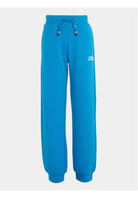 TOMMY HILFIGER - Tommy Hilfiger Spodnie dresowe Logo KB0KB08650 Niebieski Regular Fit. Kolor: niebieski. Materiał: syntetyk #5