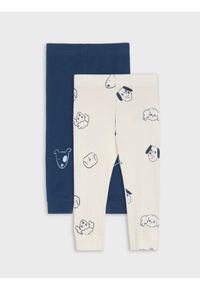 Sinsay - Legginsy 2 pack - granatowy. Kolor: niebieski